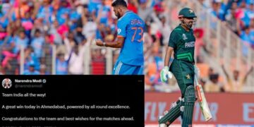 विश्व कप 2023: पाकिस्तान के खिलाफ भारत की शानदार जीत पर प्रधानमंत्री मोदी और अमित शाह ने टीम इंडिया को बधाई दी।