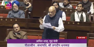 राज्यसभा में गृह मंत्री अमित शाह ने कहा कि मोदी सरकार ने पत्थरबाजों को लैपटॉप दिए..।