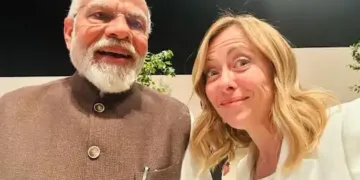 Italian PM Giorgia Meloni posts a “Melodi” selfie at COP28 beside PM Modi, and the image becomes viral