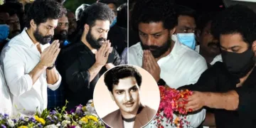 On the anniversary of the late NTR’s death, Jr. NTR, Balakrishna, and Kalyanram pay tribute.