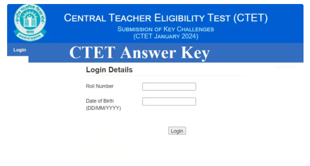 CTET 2024 Answer Key